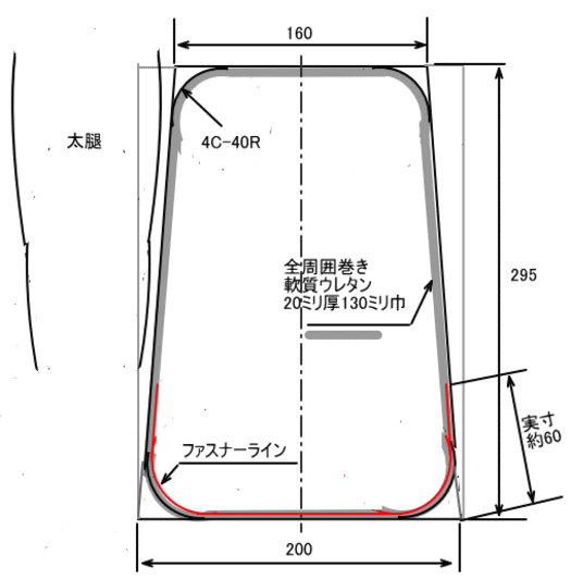 股間に挟むクッション